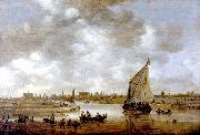 Jan van  Goyen View of Leiden from the Northeast oil painting